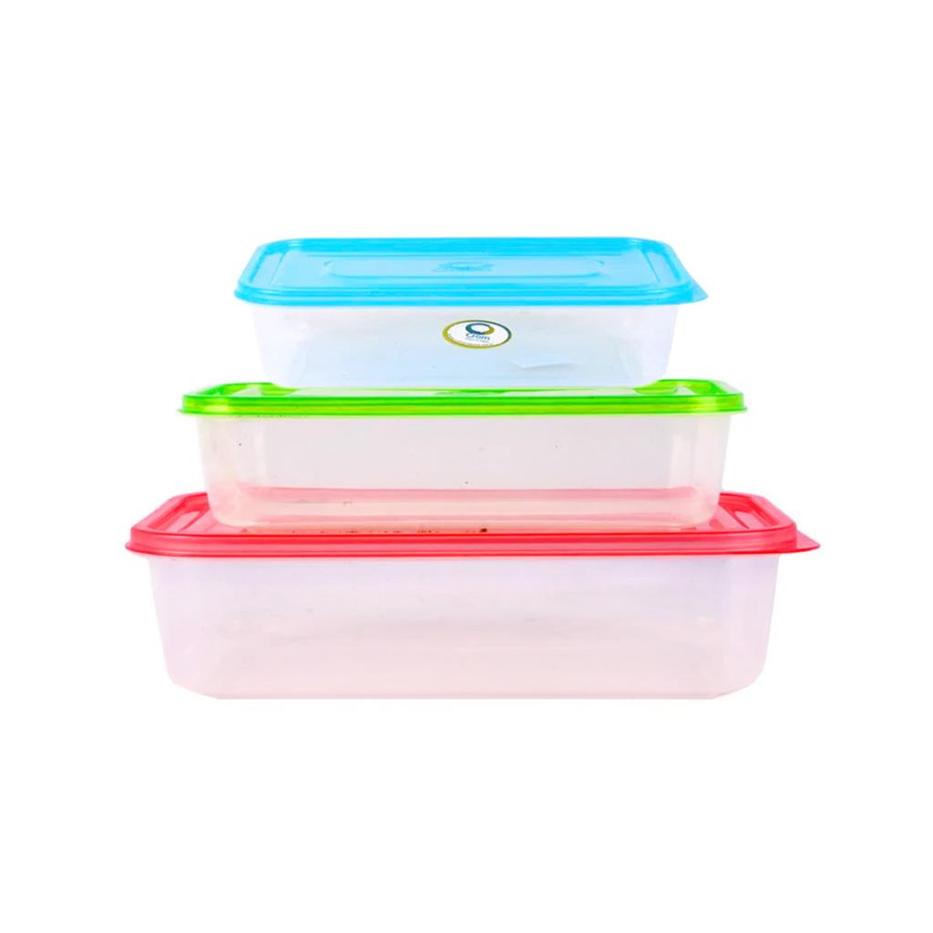 SET DE HERMETICOS X3 CROM 400ML - 1.1LTS - 2LTS