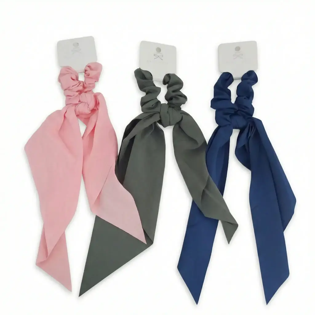 COLITA MOÑO TELA LISA/ESTAMPADA 32CM E/CT ( 18635 )