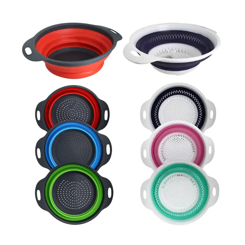 &COLADOR DE SILICONA PLEGABLE 23.5cm