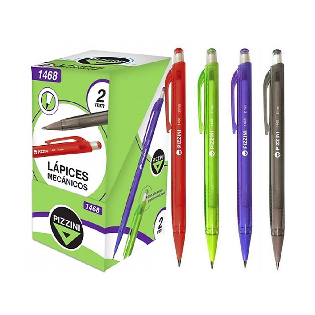 PORTAMINAS PIZZINI PLASTICO C/ GOMA 2MM ( 1468 )