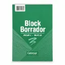 BLOCK BORRADOR ESQUELA CAUIDILLO 19 X 13CM X 100HJS ( 0112 )