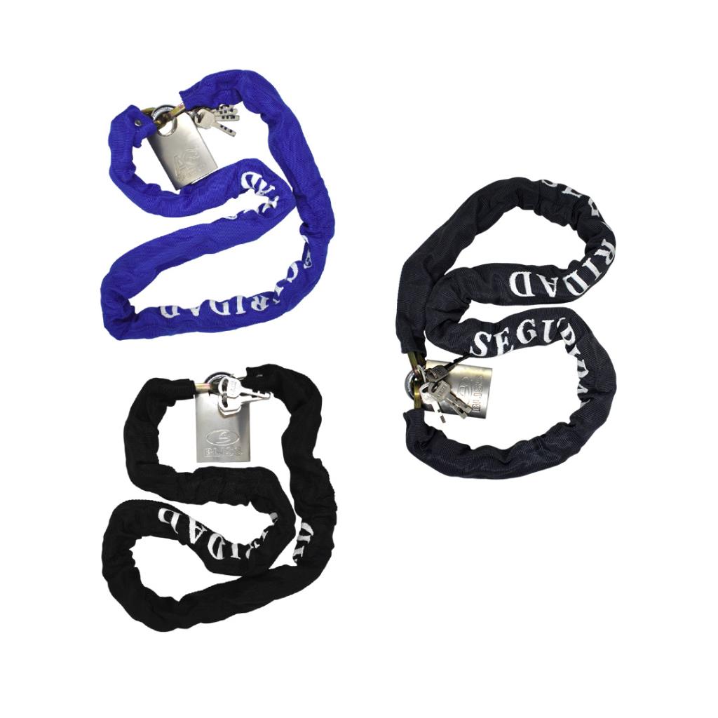 LINGA CADENA ACERO FORRADA 110CM C/ CANDADO ( LM-587 )