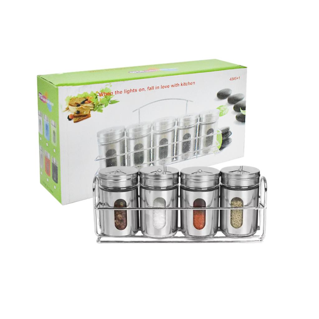 SET DE FRASCOS DE VIDRIO ESPECIEROS X4 E/CJ ( YY1880 )