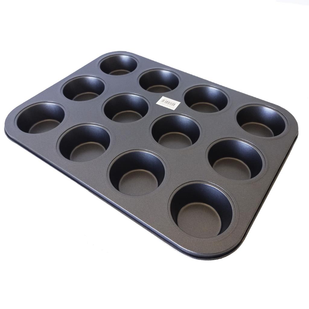 MOLDE ANTIADHERENTE P/ MUFFINS X12 35CM X 26CM ( 17145 )