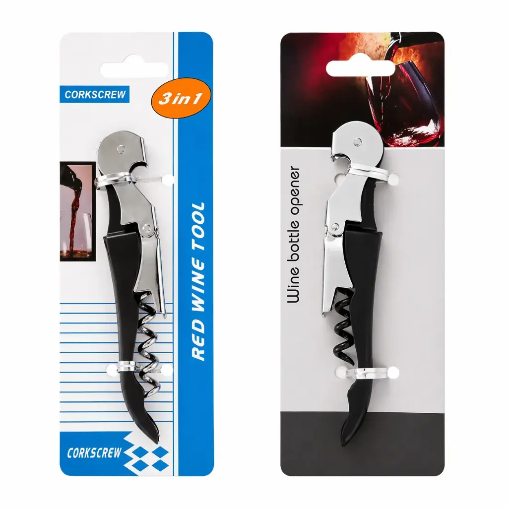 SACACORCHO C/ DESTAPADOR 3 EN 1 E/CT ( 2340/02 / 112 / CN18254 )