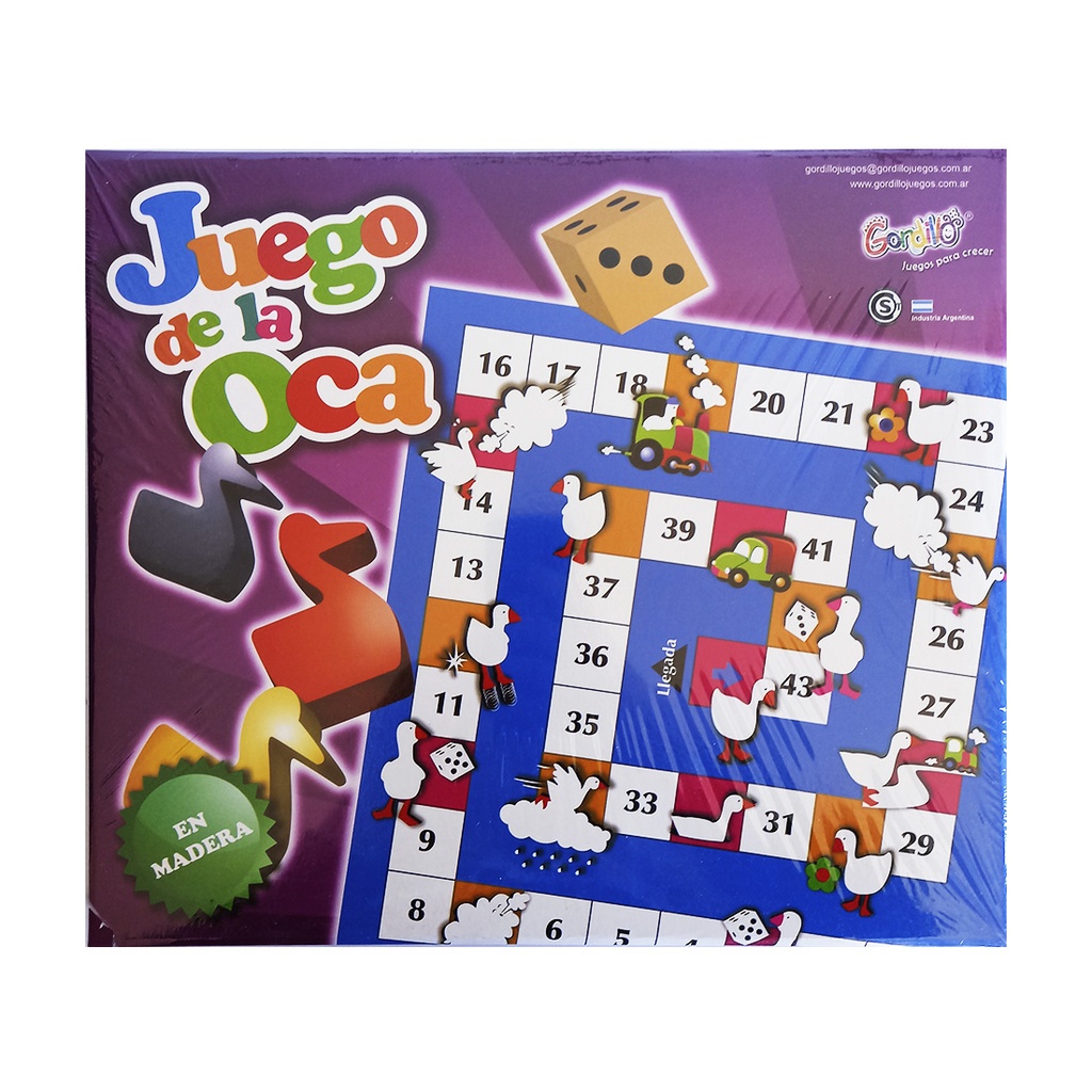 JUEGO DE LA OCA DE MADERA E/CJ ( MES-OCA-1 )