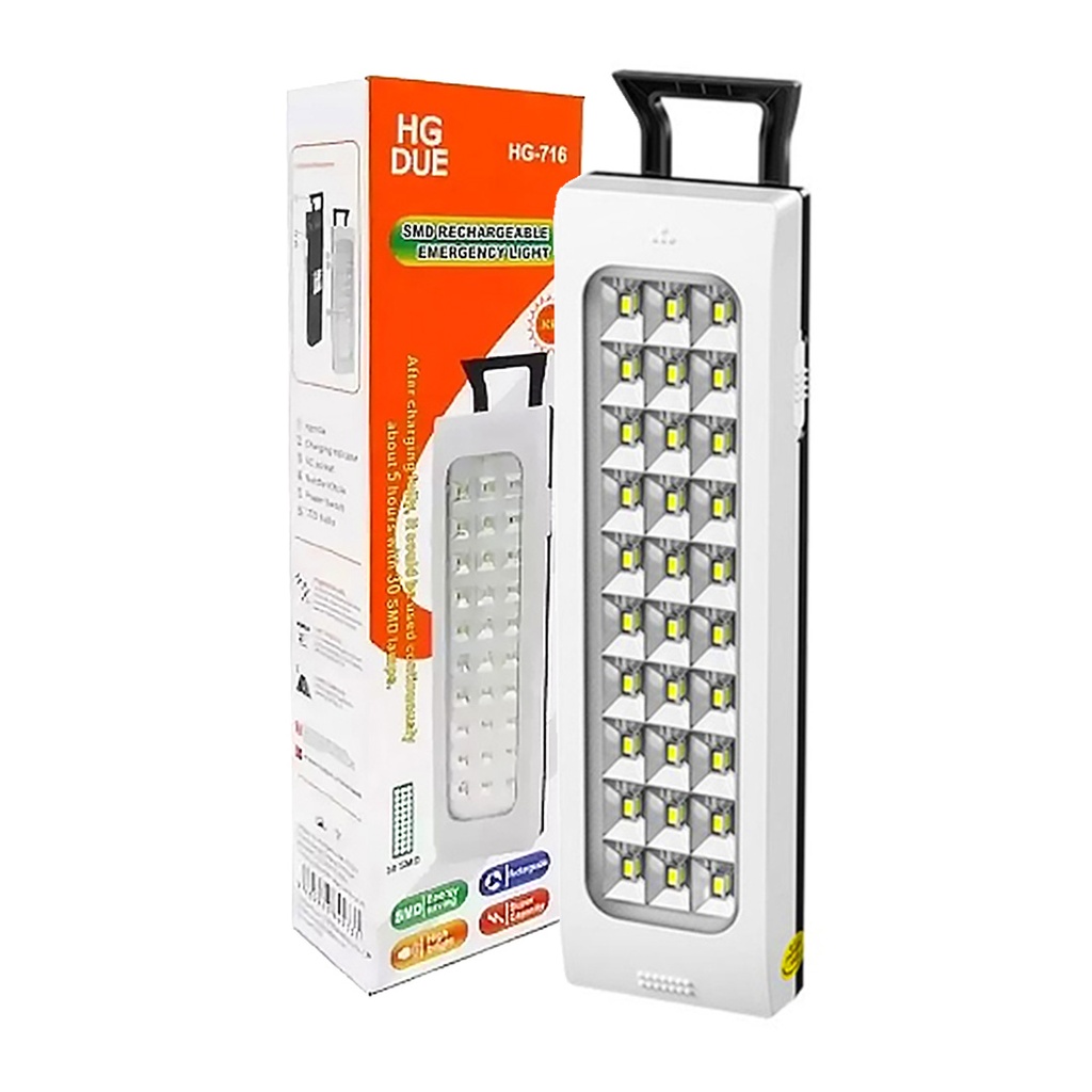 LUZ DE EMERGENCIA 30 LED E/ CJ ( HT-716 )