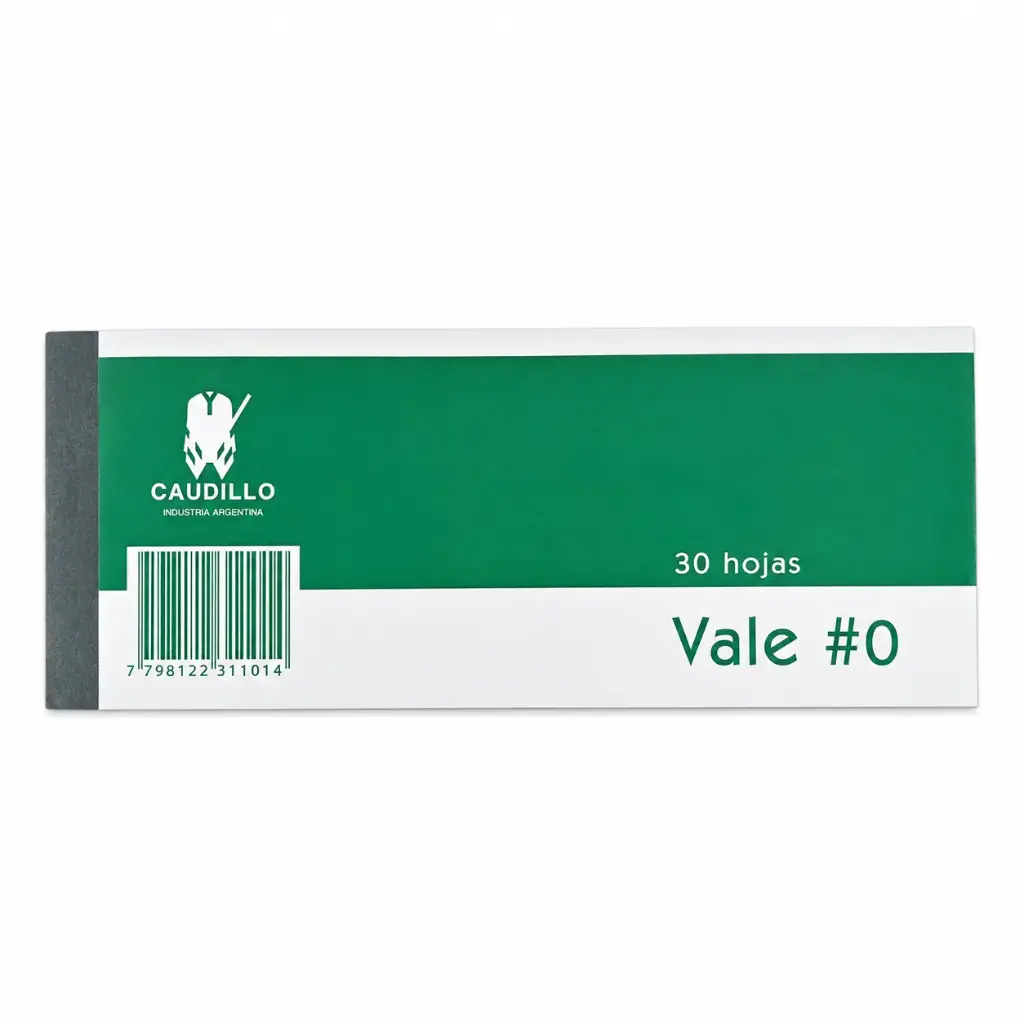 TALONARIO VALE CAUDILLO X 30HJS