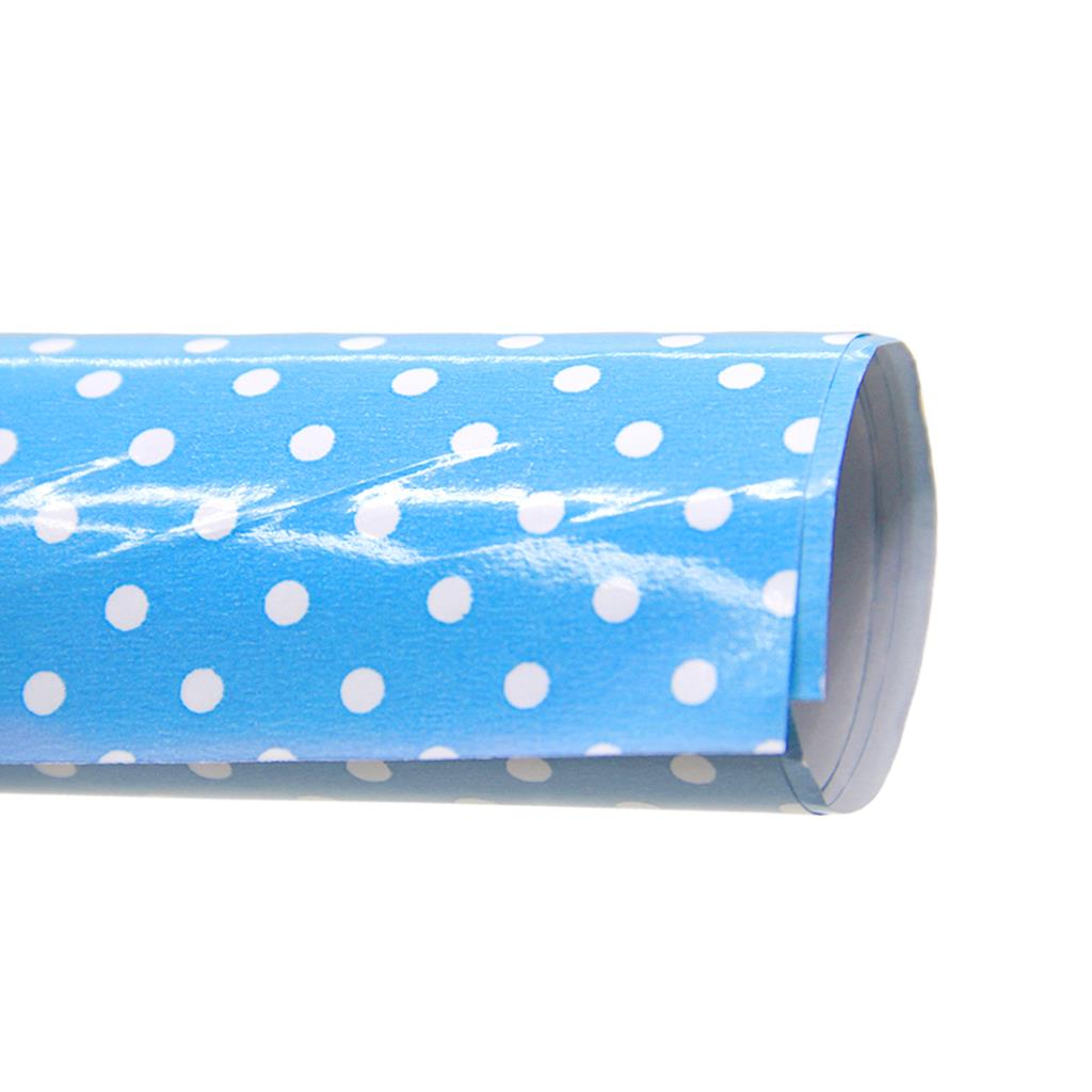 PAPEL DE FORRAR LUNARES 50CM X 70CM CELESTE