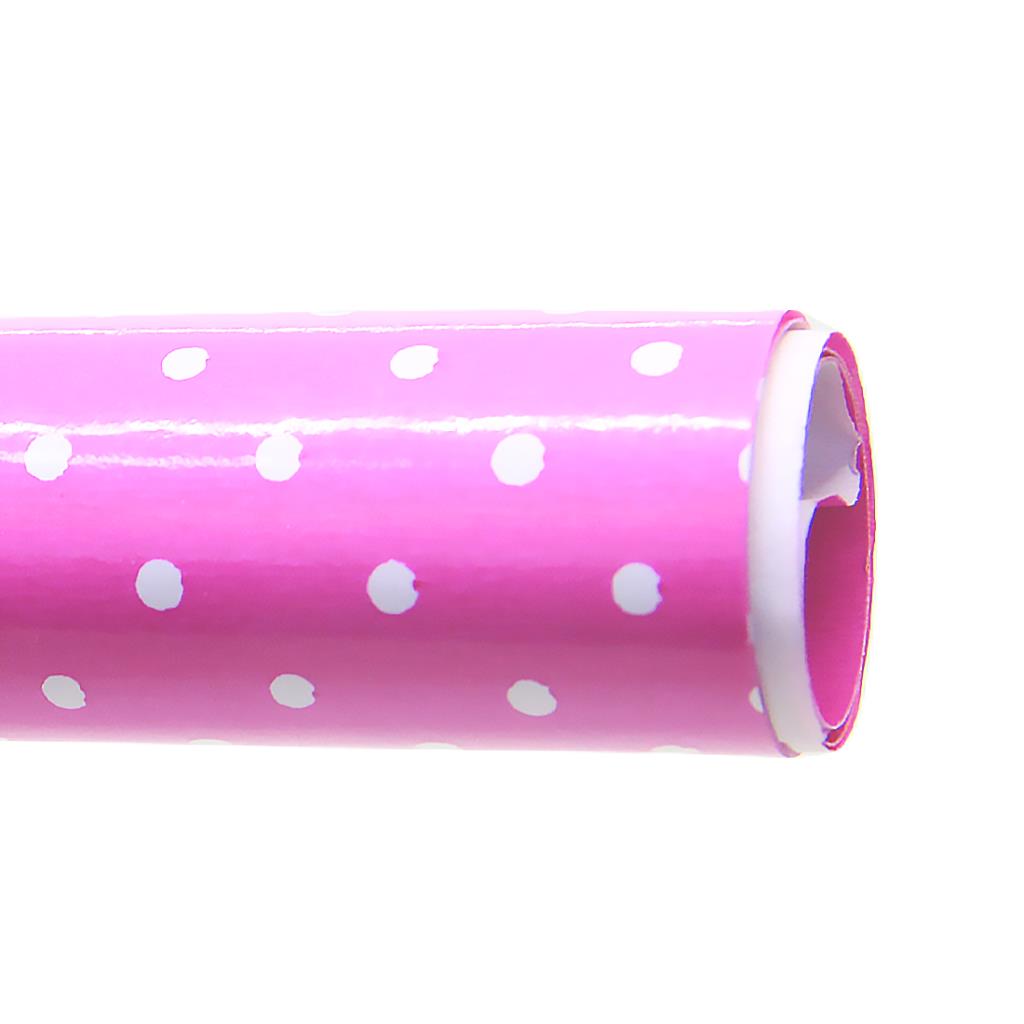 PAPEL DE FORRAR LUNARES 50CM X 70CM FUCSIA