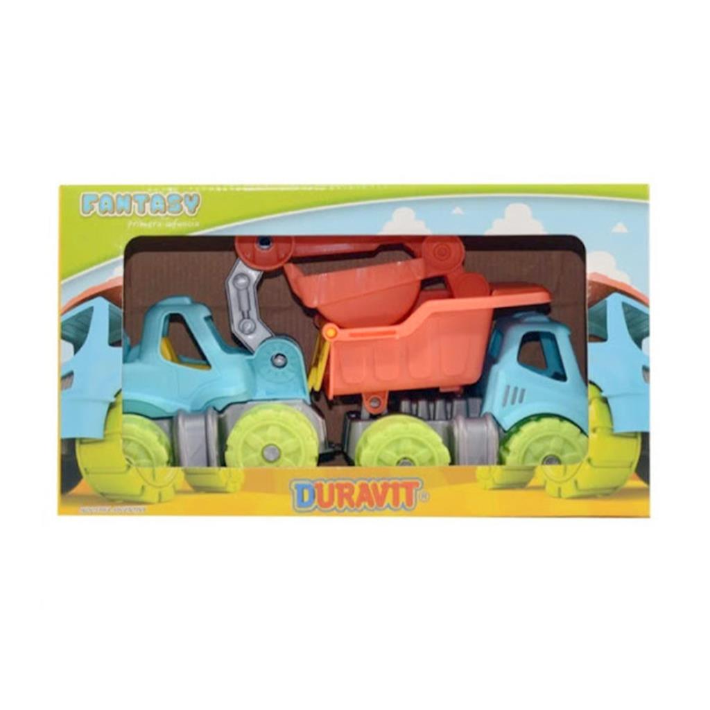 DUR *CAMION VOLCAR Y PALA MECANICA DURAVIT E/CJ ( DUR682 )