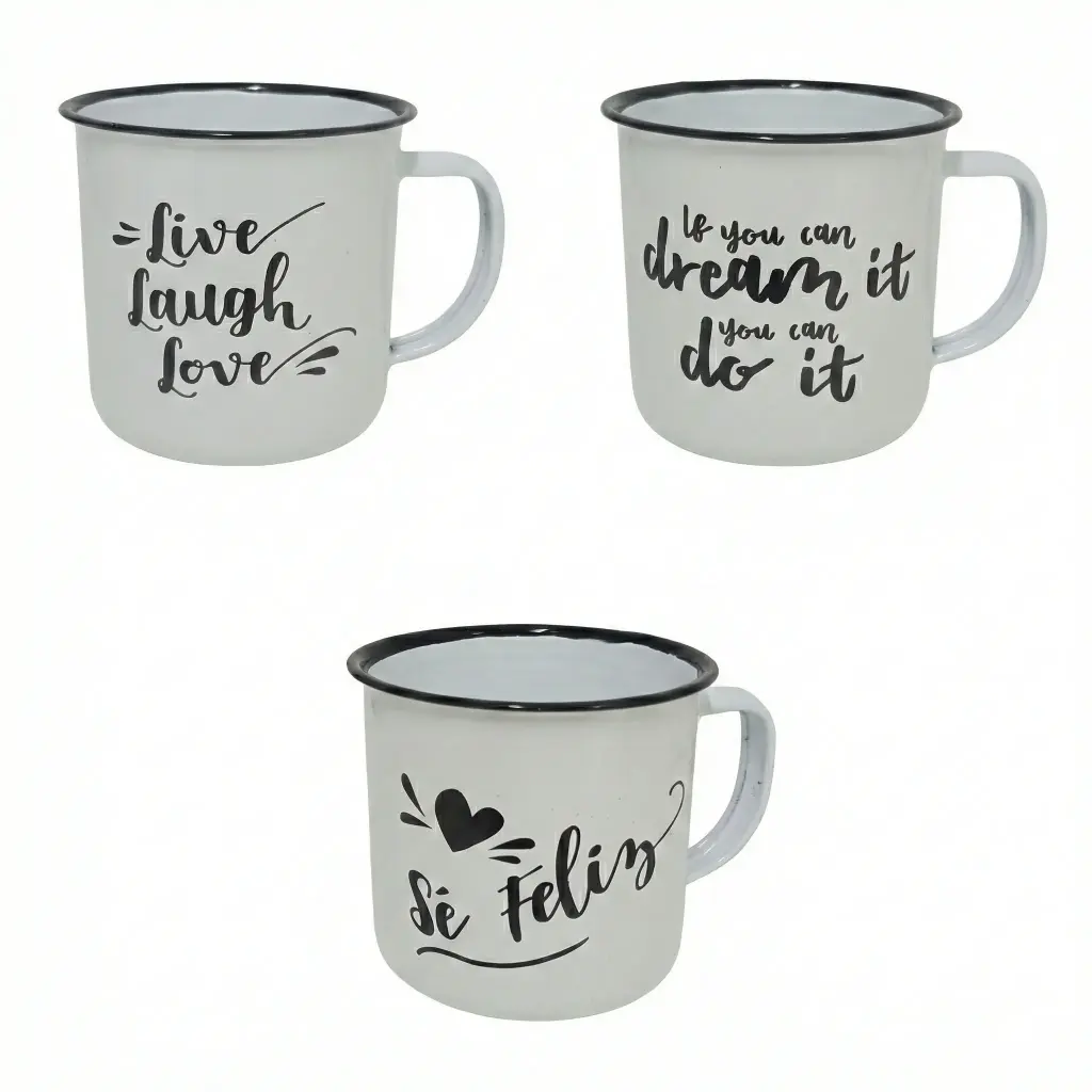 JARRO ENLOZADO C/ FRASES 8CM ( PS2012-8 )