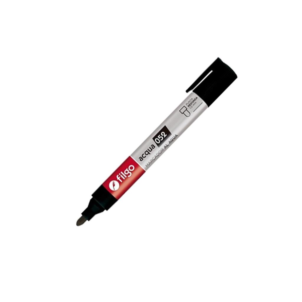 MARCADOR FILGO 052 AL AGUA PUNTA REDONDA NEGRO 1-2MM ( AM052-001 )