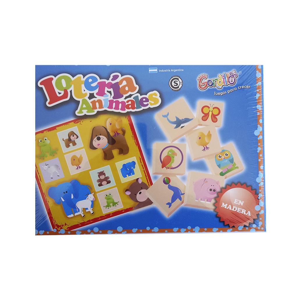LOTERIA ANIMALES DE MADERA e/Cj ( 149 )