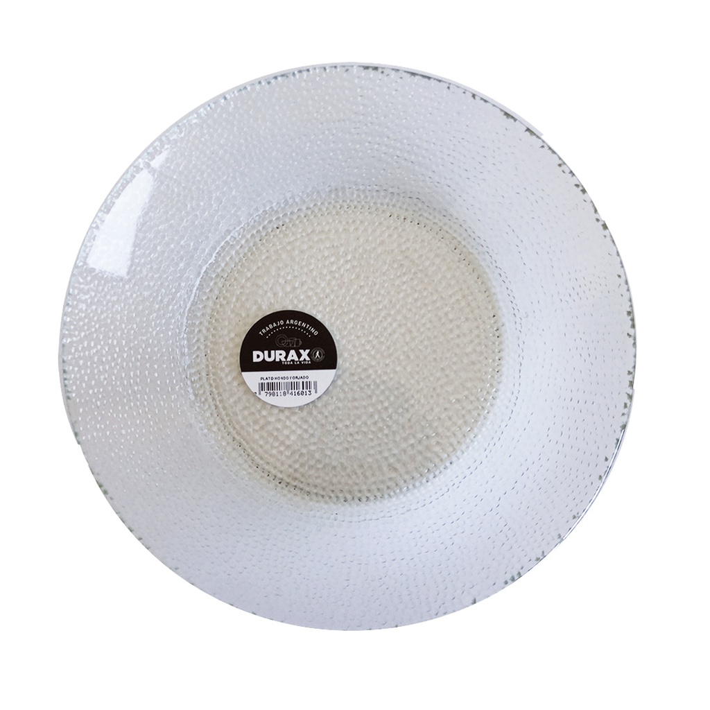 PLATO HONDO VIDRIO FORJADO DURAX