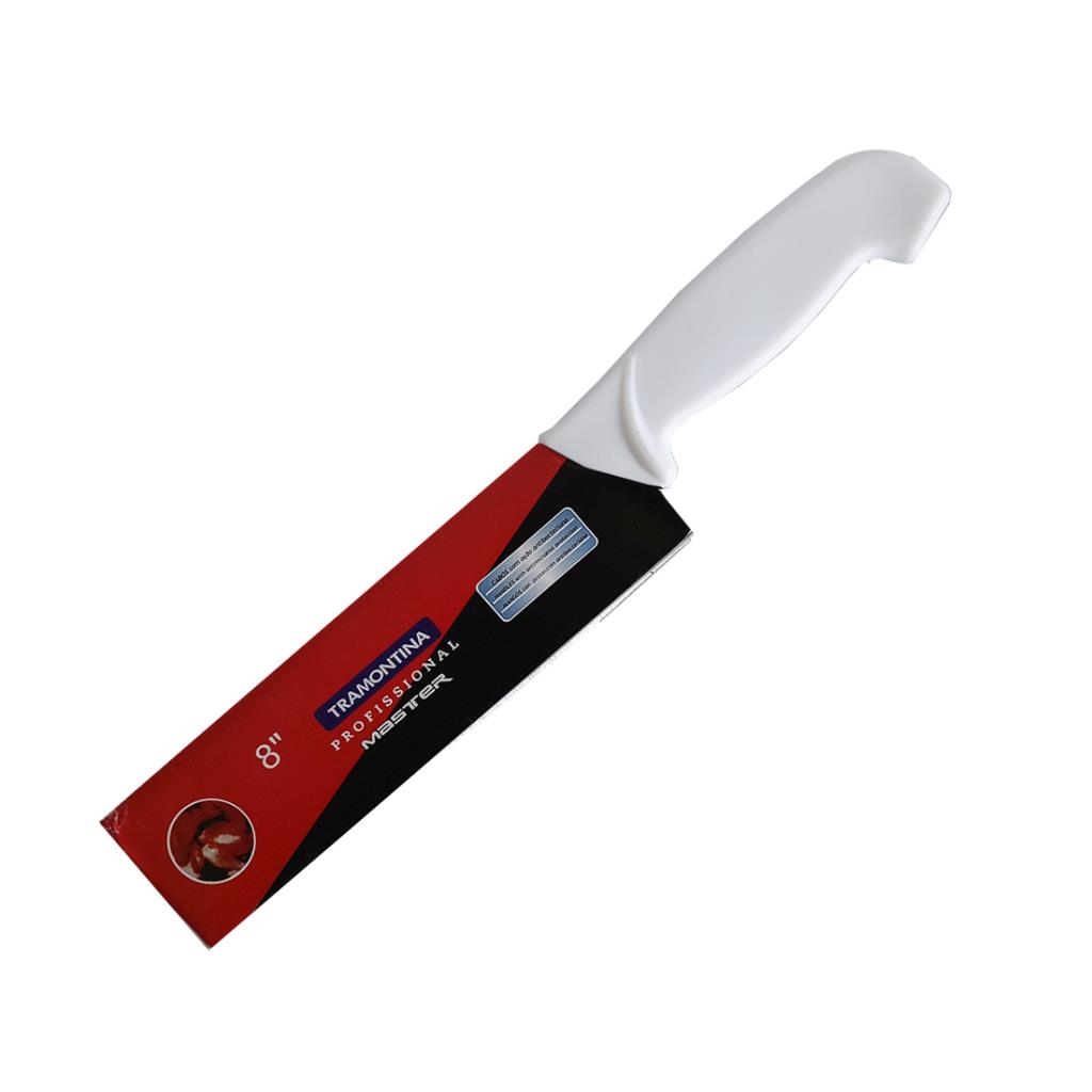 CUCHILLO TRAMONTINA 8" MANGO PLASTICO BLANCO ( AC-8 / AR1012 )