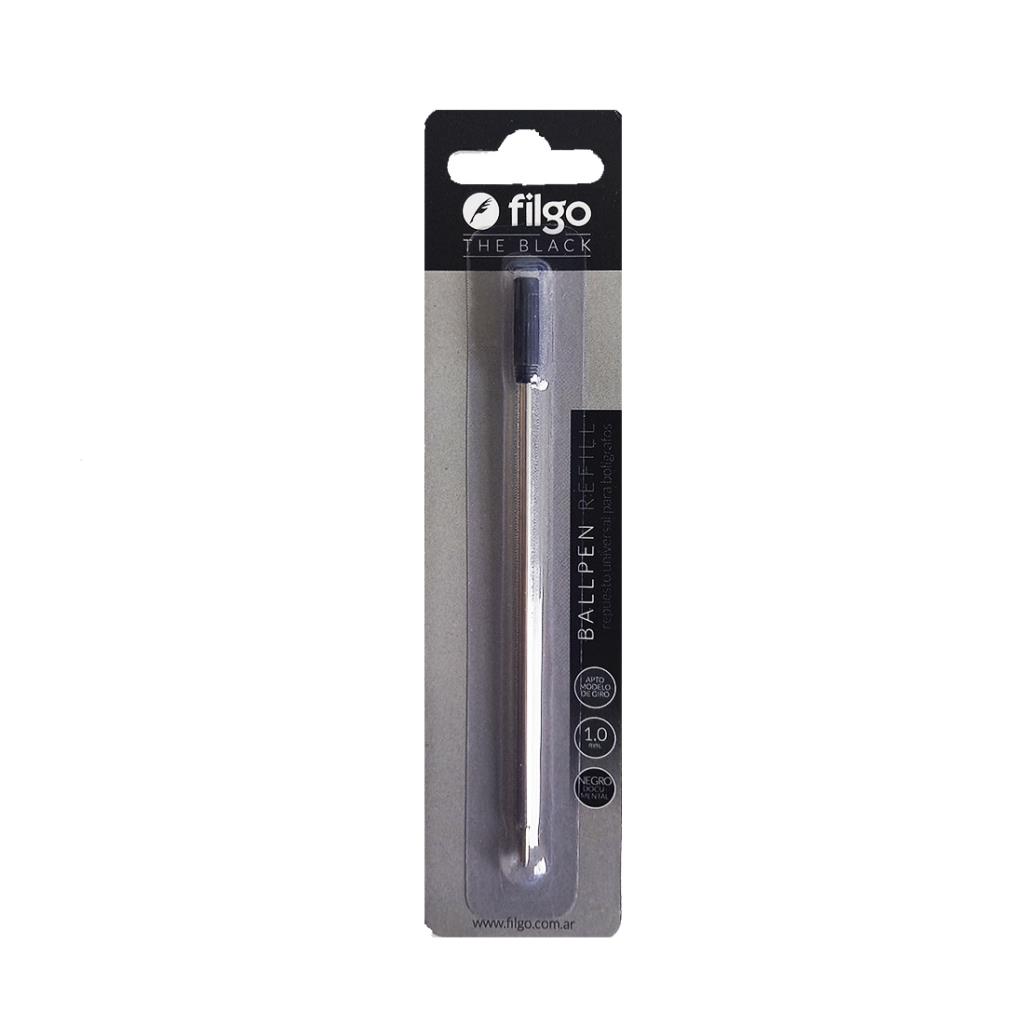 REPUESTO BOLIGRAFO FILGO THE BLACK 1.0MM NEGRO E/BL( TBF-C )
