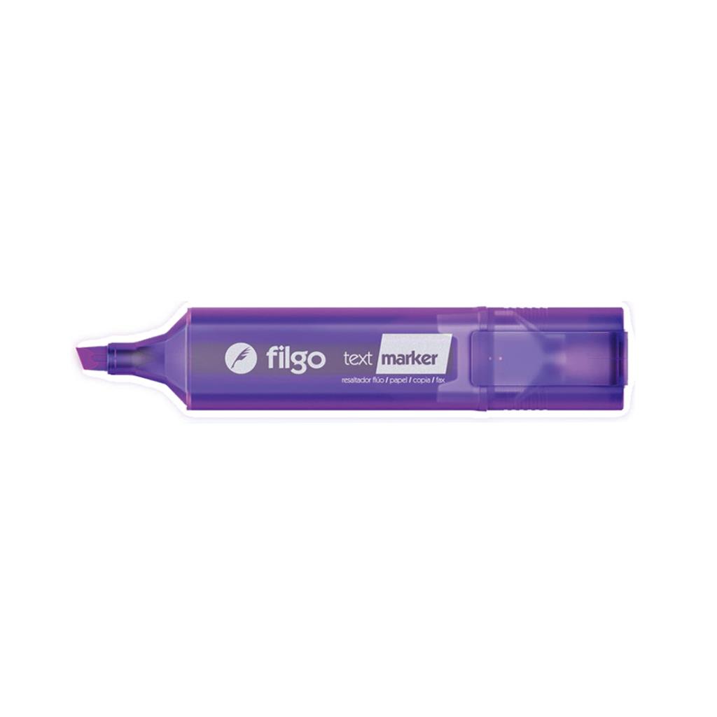 RESALTADOR FILGO TEXT MARKER VIOLETA FLUO E/CJ