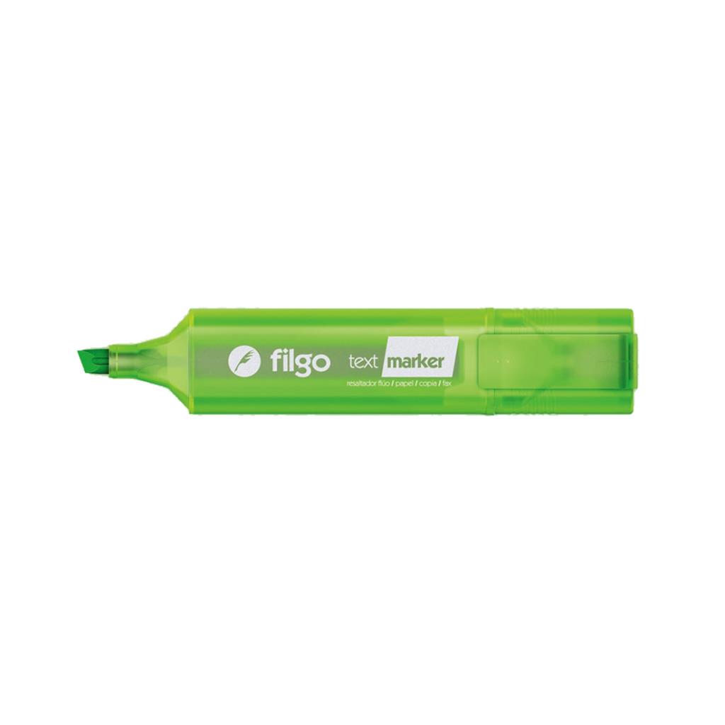RESALTADOR FILGO TEXT MARKER VERDE FLUO E/ CJ
