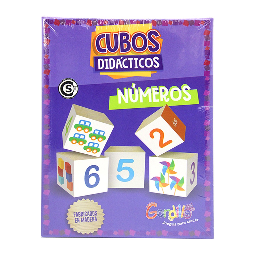 CUBOS DIDACTICOS MADERA NUMEROS E/ CJ ( DID-CUB-3 )