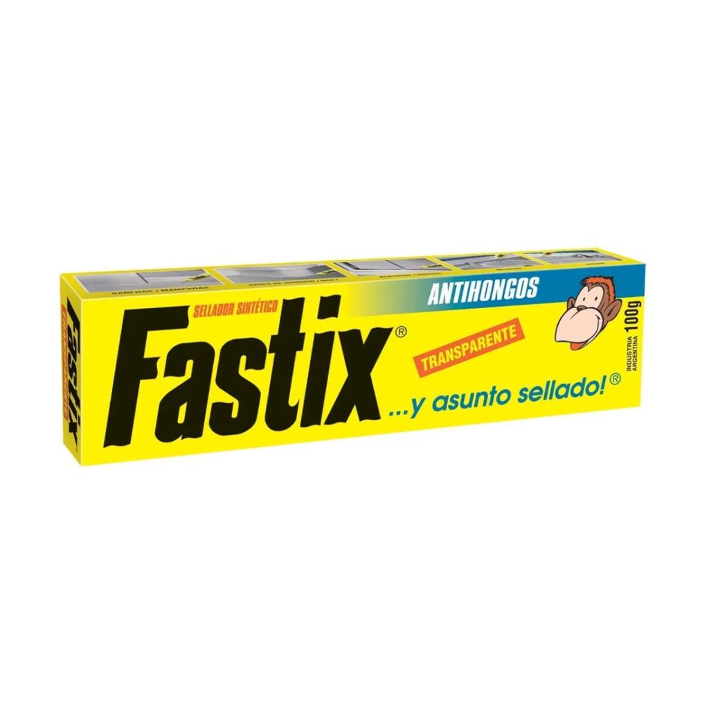&ADHESIVO SINTETICO FASTIX TRANSPARENTE ANTIHONGO 100GRS E/ CJ