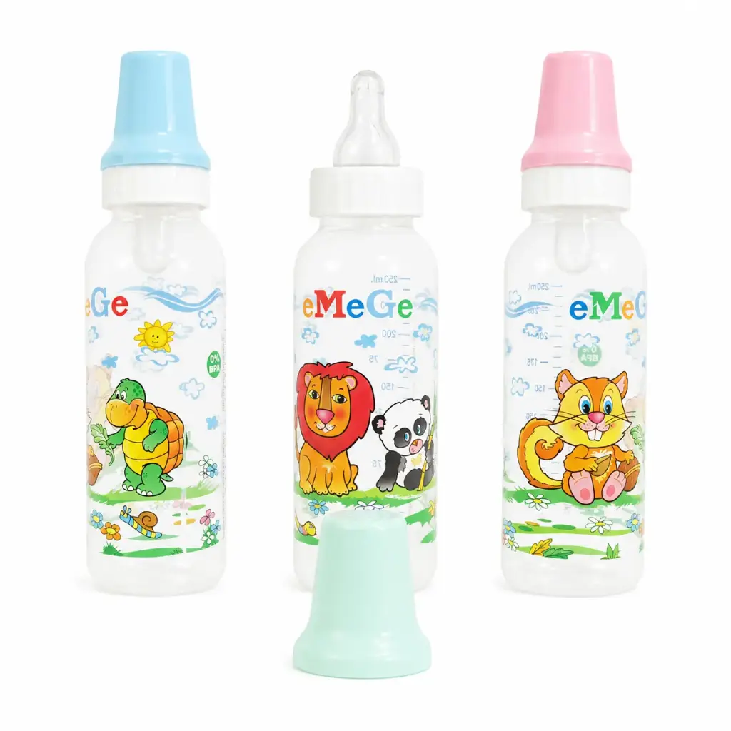 MAMADERA PLASTICA ESTAMPADA 250ML ( 138 / 137 )