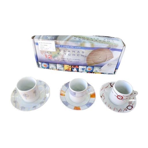 [214356] SET DE TAZA PARA CAFE C/ PLATO X12PZS E/ CJ
