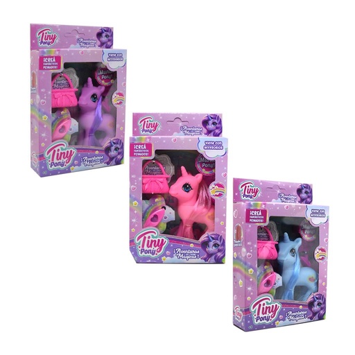 [217733] PONY UNICORNIO TINY C/ ACCESORIOS E/ CJ ( 52674 / 60201 )