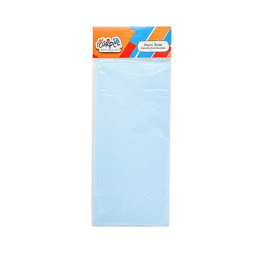 [220296] PAPEL SEDA CELESTE 50CM X 70CM X5 E/ BL