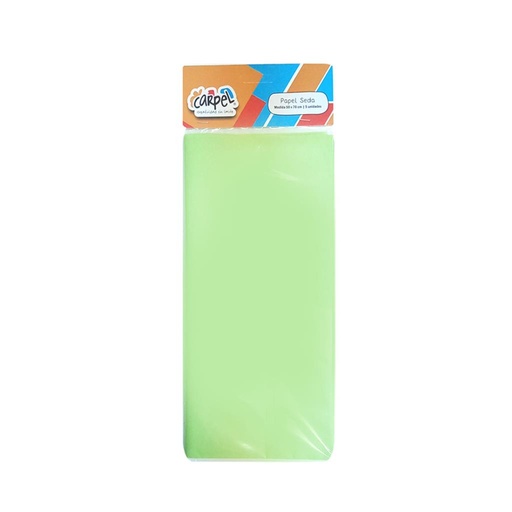 [220329] PAPEL SEDA VERDE MANZANA 50CM X 70CM X5 E/ BL