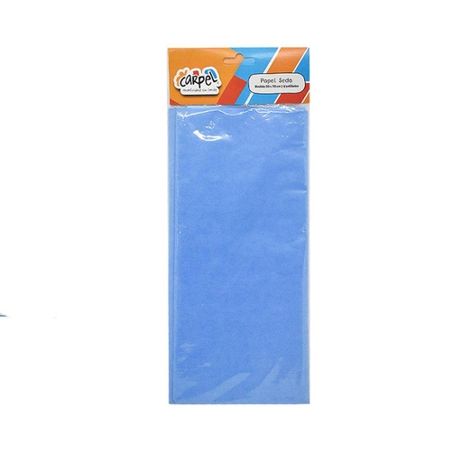 [220384] PAPEL SEDA TURQUESA 50CM X 70CM X5 E/ BL
