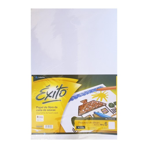[222485] &*REPUESTO DE DIBUJO EXITO Nº6 BLANCO x 8HJS