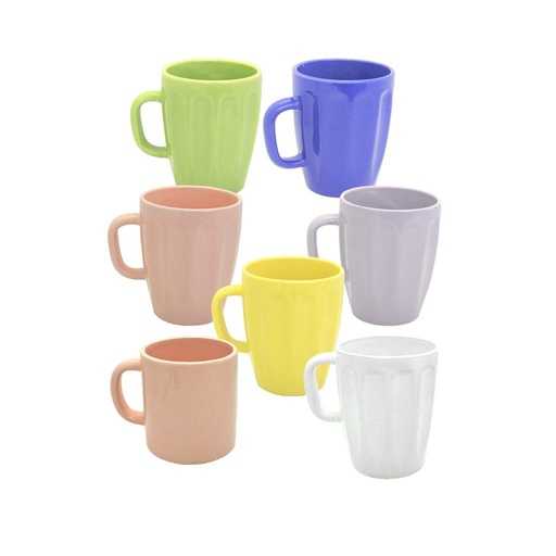 [233804] TAZA CERAMICA ACANALADA C/ AZA