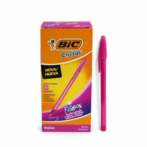 [234761] &LAPICERA BIC CRISTAL FASHION ROSA 1.2 MM