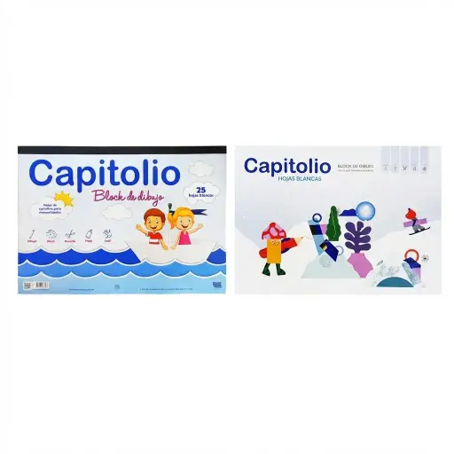 [236103] &*BLOCK DIBUJO CAPITOLIO Nº5 BLANCO X25 HJS ( 6330 )