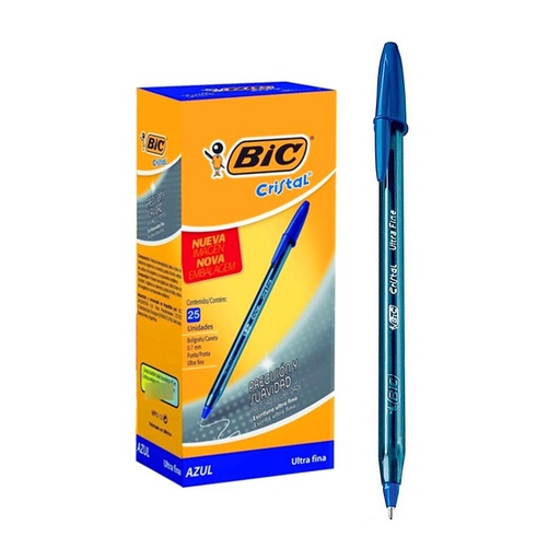 [239392] &LAPICERA BIC CRISTAL ULTRA FINE AZUL 0.7 MM ( 919933 )