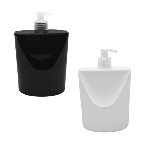 [241273] DISPENSER PLASTICO P/ DETERGENTE 600ML Y PORTA ESPONJA E/ CT