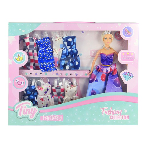 [244309] MUÑECA TINY FASHION C/ VESTIDOS E/CJ ( 53401/60338 )