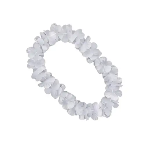 [245651] COLLAR HAWAIANO BLANCO C/ LED ( YJ0735 )