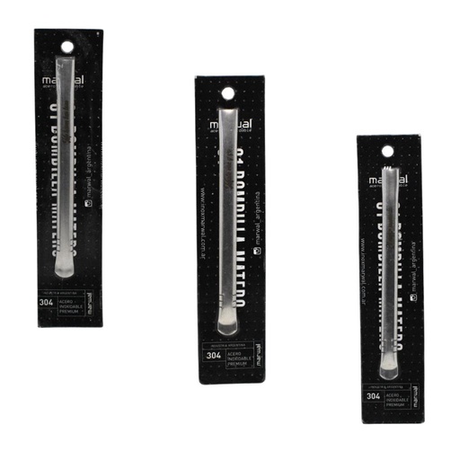 [246344] BOMBILLA CHATA ACERO INOX MARWAL e/Bl ( 304 )