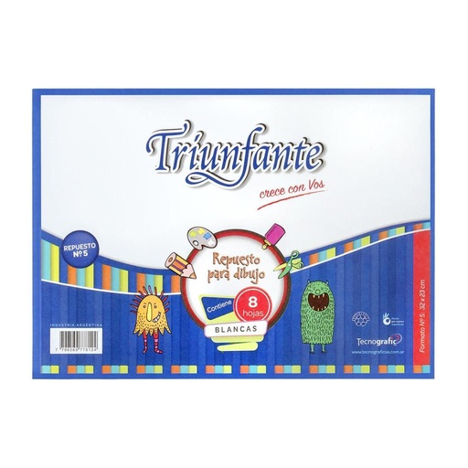 [247488] REPUESTO DIBUJO TRIUNFANTE N°5 BLANCO E/BO 8HJS