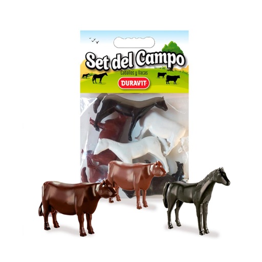 [248621] SET DE CAMPO CABALLOS Y VACAS DURAVIT X6 ( 630 )