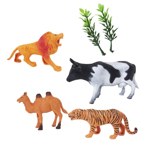 [251437] ANIMALES DE SELVA X4 E/ BL ( 61370 /60775 /62267 )