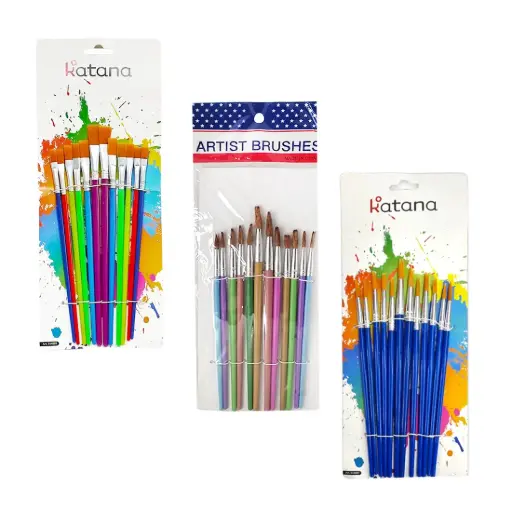 [252878] PINCELES KATANA PUNTA REDONDA X12PZS E/BO ( 514897 / 514890 / 514887 )