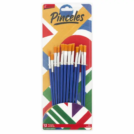 [254011] SET DE PINCELES PUNTA CHATA X12 E/ CT ( 514888 )