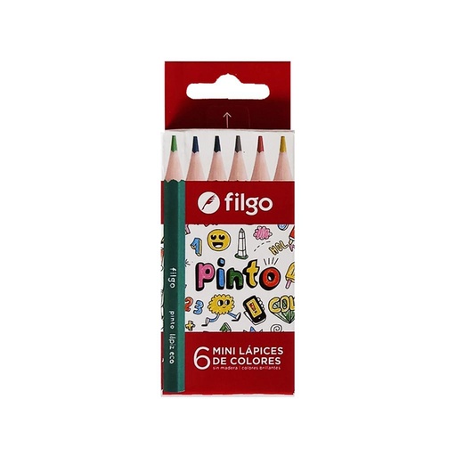 [254473] LAPICES COLOR CORTO X6 PINTO FILGO E/ CJ ( PN202-E6-SUR )