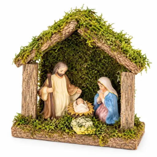 [256530] PESEBRE NAVIDEÑO X3 FIGURAS E/ CJ ( DX06 )