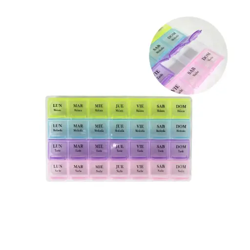 [260083] PASTILLERO ORGANIZADOR MENSUAL 28 DIAS e/Bo ( ZX-49 )