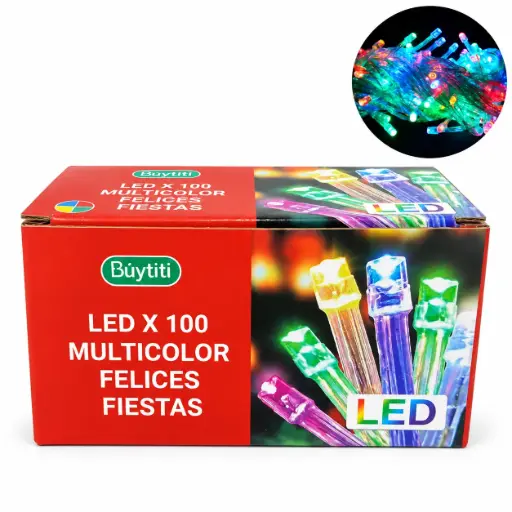 [262283] LUCES LED MULTICOLOR X100 E/ CJ ( POL-5 )