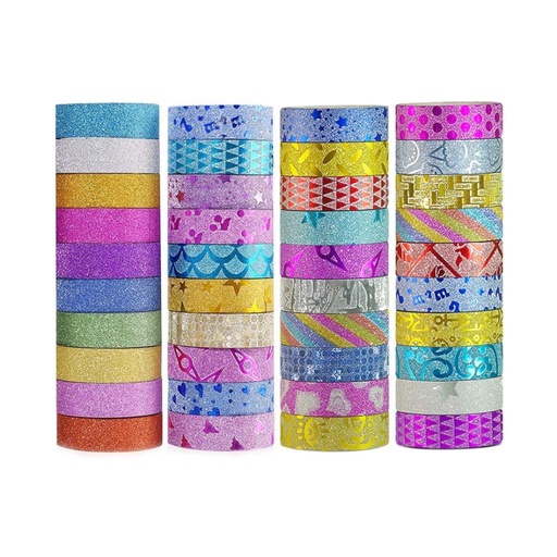 [265088] CINTA ADHESIVA GLITTER - IMPRESA 15MM X 4MTS